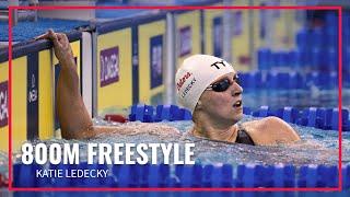 Katie Ledecky, 8:09.27 swims 6th fastest 800 Free in History | Phillips 66 International Team Trials