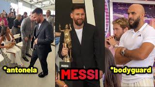 Antonela happy reaction to Messi MARCA The Best Award