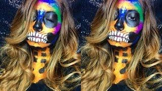 Glitter Skeleton/Skull Halloween Tutorial 2015