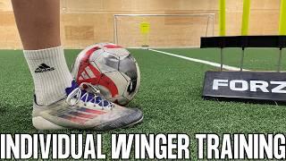 Position Specific Left Winger Training Session | How To Train Individually