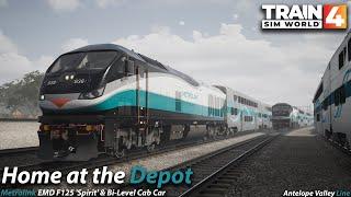 Home at the Depot : Antelope Valley Line : Train Sim World 4 [4K 60FPS]