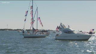 San Diegans celebrating Veterans Day with boat parade starting near Harbor Island