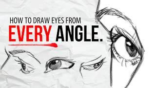 How to draw Eyes from ANY perspective | Tutorial | Drawlikeasir