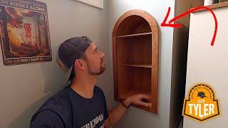 Building a Nook Shelf with Curved Top and Trim