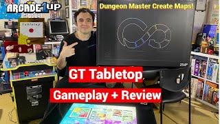 GT Tabletop Gameplay + Review on The Infinity Game Table Arcade1Up - DnD Create Your Own MAPS!