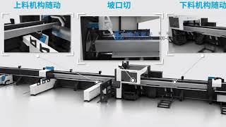 LX-K36  Heavy duty laser pipe cutting machine |Longxin Laser