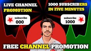 Live Channel Promotion | Live Channel Checking And Free Promotion | Get 200 Subscribers Free V1