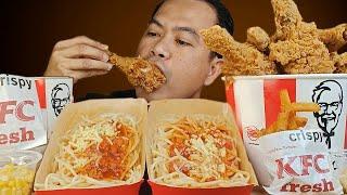 KFC + KENTUCKY FRIED CHICKEN + SPAGHETI + FRENCH FRIES + MUKBANG ASMR