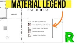 Material Hatch Legend in Revit