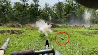 Ukrainian T-64BV Tank Record Itself Being Targeted By Two PG-7VR Tandem Heat Warhead