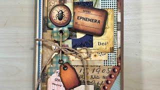 Ephemera Junk Journal Folio Flip Through