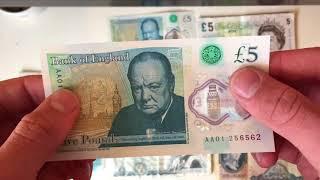 A Guide To The £5 Polymer Banknote, Including Rare AA01 Note!