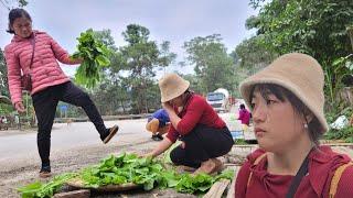 What did the evil woman do to giang nga when she went to the market to sell vegetables?