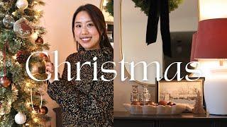 Cozy and minimal Christmas decor 2022 | Tree, console table, garland!