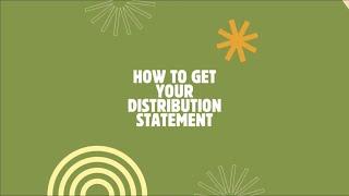 COMPASS How-To Tutorial: How to view your Distribution Statement