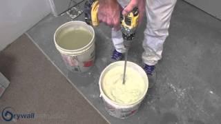 Mixing taping mud - Drywall Instruction