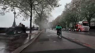 Cycling in the rain