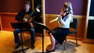 Scarborough Fair, violin and guitar