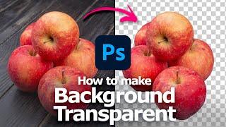 How to make background transparent in Photoshop