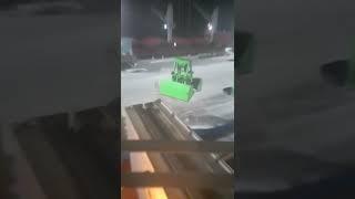 Unloading of a cargo ship. Fertilizing. Carbamide. Export from Russia.