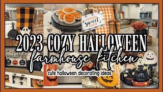  2023 COZY HALLOWEEN FARMHOUSE KITCHEN DECORATE WITH ME│HALLOWEEN DECORATING IDEAS & INSPIRATION