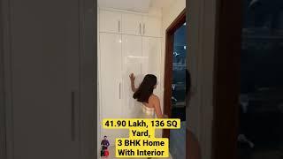 41.90 Lakh , 136 SQ YARD 3 BHK House For Sale With interior Design