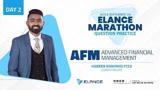 ACCA AFM Question Practice Marathon | ACCA AFM Revision | Elance ACCA | Habeeb Rahiman FCCA