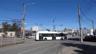 Cluj Napoca: str. Primaverii. Trolleybuses nr. 160, 151, 103, buses nr. 684, 956, 713, tram nr. 71