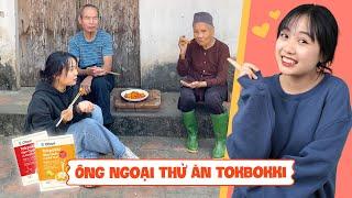 Cho Ông Bà Ngoại ăn thử Tokbokki! Tiểu Màn Thầu