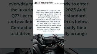 2025 Audi Q7 Interior | Audi North Miami #shorts