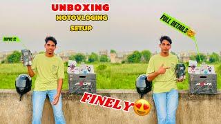 UNBOXING MOTOVLOG SETUP||GOPRO HERO 12||FULL DETAILS🫡||@RohanvermaRJ02