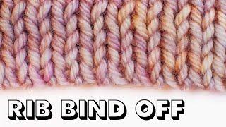 ITALIAN TUBULAR BIND OFF: Perfect Rib Bind Off