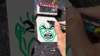 【ASMR】Drawing HULK in 40 Sec