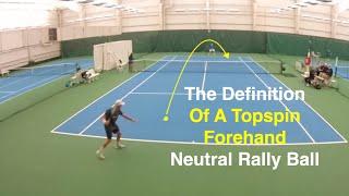 Tennis Topspin Forehand Neutral Rally Ball - Definition & Mindset