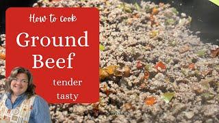 How to cook ground beef \ How to cook hamburger meat