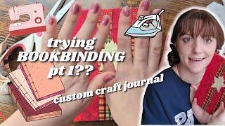 let's make a custom journal cover | bookbinding experiment & chill craft session