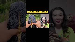 Jenny likes China street food: Black big fruit! Jenny eating show Mukbang! Chinese Asian snacks!