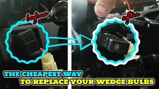 ||HONDA EF9/ED7 CIVIC&CRX|| The CHEAPEST solution to Change Your Burn't Dash Switch Wedge Bulbs