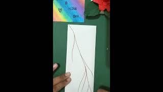 #youtubeshorts Easy floral bookmark  with Sketch pen.. #Shi'sArts