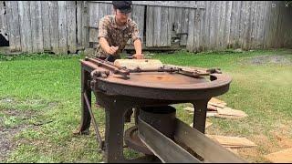 First Run of a Horizontal Shingle Saw