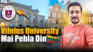 Vilnius university first day qudoos baig vlogs travel vlogs vilnius lithuania