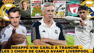  ANCELOTTI TRES CLAIR AVEC VINI ET MBAPPÉ .. / ANCELOTTI VA TESTER 3 NOUVEAUTÉS !/ RODRI C'EST NON