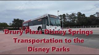 Using the Bus Transportation at Drury Plaza Hotel Orlando Disney Springs to the 4 Disney World Parks