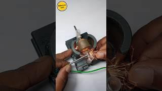 Working principle of dc motor #motor #expriment #shorts #electric