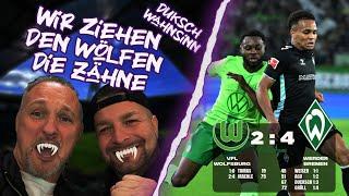 Werder mit 3er Lachs in Wolfsburg- Bremer Fans on Fire