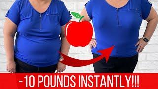 Over 50? 10 Fashion Style Hacks for PETITE Apple Body Shape - LOOK Thinner INSTANTLY!