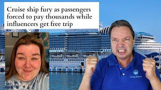 PASSENGERS FURIOUS WITH TIK TOK VLOGER ON SUN PRINCESS