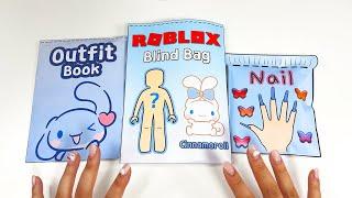 [Paper Diy] Roblox Sanrio Cinnamoroll Outfits Blind Bag ASMR  로블록스 산리오 시나모롤 아웃핏 블라인드백