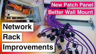 Improving my Home Network Rack - New Patch Panel & Better Wall Mounting