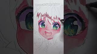 I drew the idol Anya for you!| Draw so easy Anime #anya #animedrawing #spyxfamily #acrylicpainting